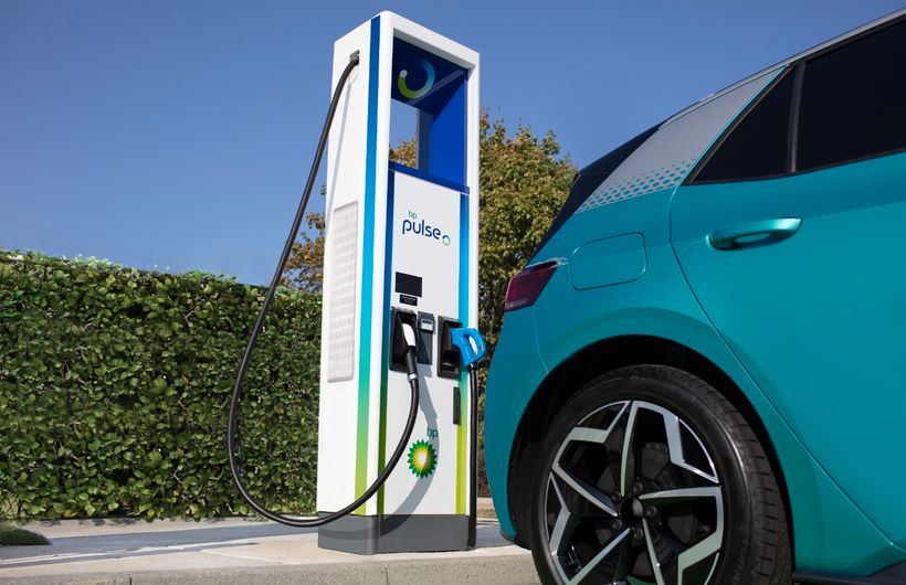 bp pulse electric car rapid charger charging VW ID.3